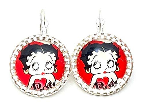 Trendy Fashion Classic Character Betty Boop Earrings For Women /