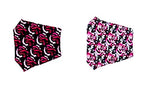 Set of 2 - Rose Flower Print Fashion Masks for Men & Women / AZMF2585