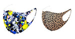 Set of 2 - Fashion Dot Pattern &Leopard Print Mask for Men & Women / AZMF1238-LYC