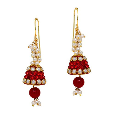Trendy Fashion Designer Handmade Rajasthani Partywear Lakh Earrings For Women / AZINLE103