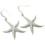 Arras Creations Fashion Trendy Beach Crystal Starfish Drop Earrings for Women / AZERSEU001-SCL