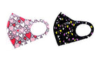 Set of 2 - Fashion Heart Print Masks For Men & Women / AZMF0442