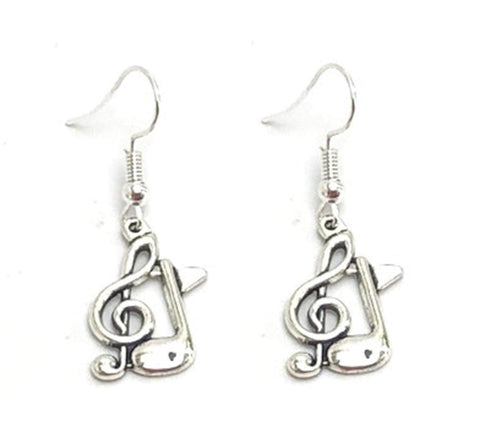 Musical Note Earrings  Stud Earrings  Royal Mile Silver