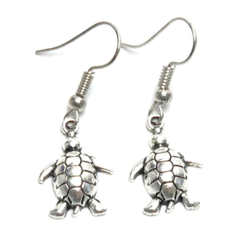 Sea Life Fashion Turtle Dangle Earrings for Women / AZAESL006-ASL