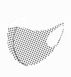 Set of 2 - Fashion Polka Dot Pattern & Water Paint Print Mask for Men & Women / AZMF0173-PBW