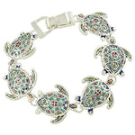 Arras Creations Fashion Trendy Mosaic Design Turtle Magnetic Bracelet for Women / AZBRSEU783-AMX