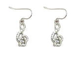 Fashion Trendy Handmade Music Treble Clef Music Note Charm Dangle Earrings For Women / AZAEDM441-ASC