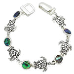 Arras Creations Fashion Trendy Turtle Abalone Magnetic Bracelet for Women / AZBRSEU496-SAB