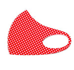 Set of 2 - Fashion Red Polka Dot & Snake Print Mask for Men & Women / AZMF0172-SBR