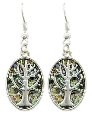 Fashion Trendy Tree of Life Drop Dangle Earrings For Women / AZERTL052-SMU