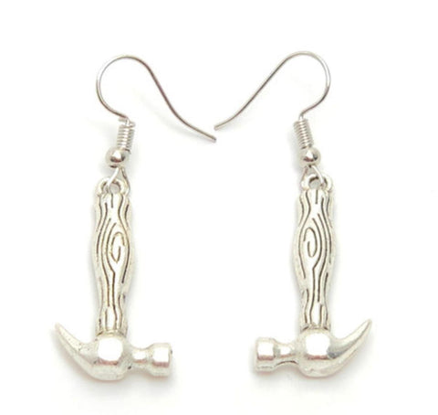 Fashion Trendy Hammer Hardware Dangles Earrings For Women / AZAEHW001-ASL