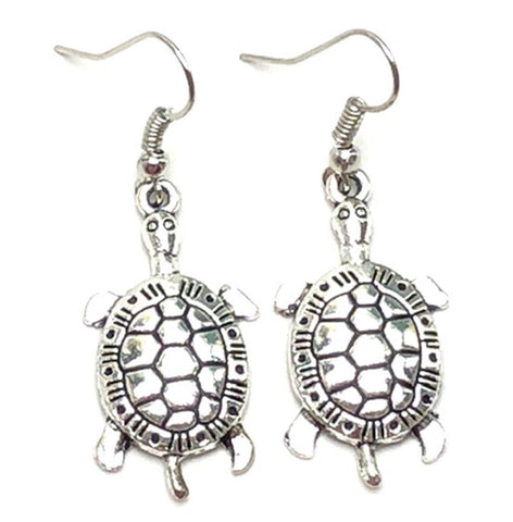 Sea Life Fashion Turtle Dangle Earrings for Women / AZAESL012-ASL