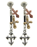 Christian Fashion Cross Dangle Womens Earrings / AZERCR520
