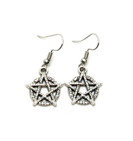 Fashion Trendy but delicate ANTIQUE STAR OF DAVID EARRINGS For women. / AZAESD001-ASL