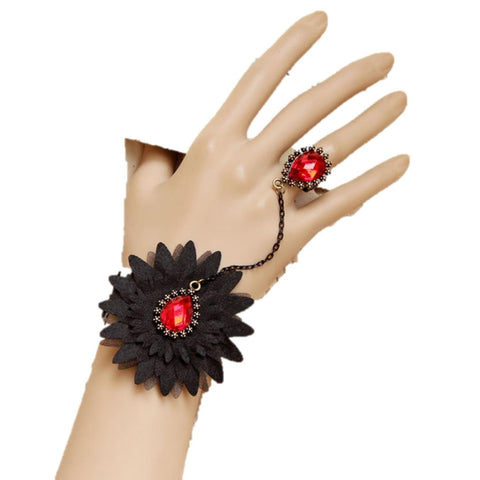 Fashion Trendy Hand Chain/Slave Bracelet/Bracelet & Ring Set For Women/AZFJSBA13-ABR