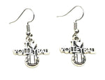 SPORTS Earring : Fashion Volleyball Dangle Sports Earrings For Women / AZAESP721-ASC