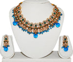 Arras Creations Designer Imitation Polki Necklace Set for Women / AZINPN005-LBL