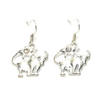 Fashion Trendy Taurus - Zodiac Sign Dangle Earrings For Women / AZAZTA001-SCL
