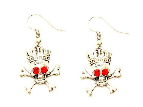Halloween Fashion Skeleton Dangle Earrings For Women / AZAEHA010-ASR