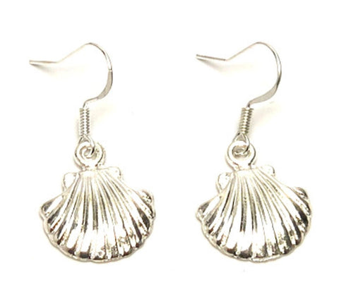 Sea Life Fashion Shell Dangle Earrings for Women / AZAESL501-SIL