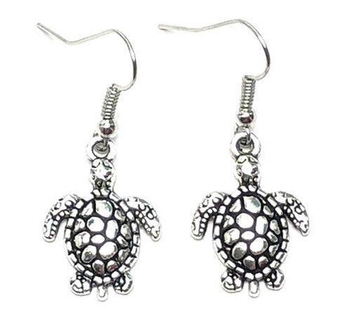 Sea Life Fashion Turtle Dangle Earrings for Women / AZAESL013-ASL