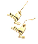 Premier Electro Plating State of New York Earring / AZERST004-GLD-NY