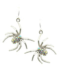 Fashion Halloween Spider Dangle Fish Hook Earrings For Women / AZERHE967-SAB