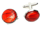 Fashion Trendy Men's French Shirts Basketball Cuff links Cuff lings Cuff Buttons Cufflinks For Men's and Women's / AZCFSP102-SOR