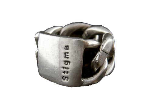 Mens stainless steel ring - Cross - Size 12