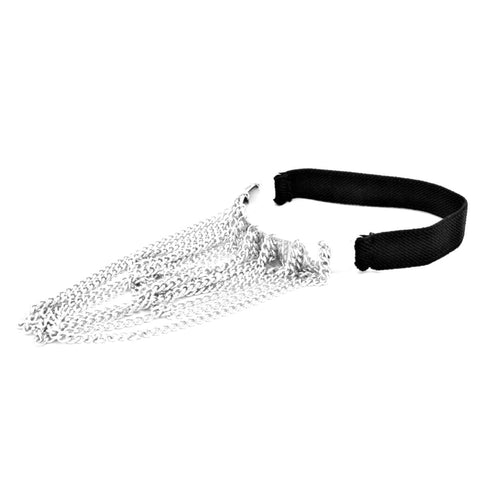 Multi Chain Drape Stretchable Upper Arm Cuff / AZMIAB904-SIL