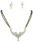 Arras Creations Designer Imitation Long Mangalsutra Necklace with CZ Pendant for Women / AZMNGC123-GCL