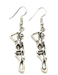 Halloween Fashion Hanging Skeleton Body Dangle Earrings For Women / AZAEHA009-ASL