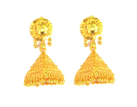 Exclusive Imitation High Finish Gold Plated Earrings / AZIEGT073-GLD