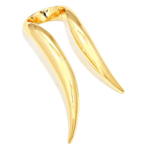 Arras Creations Trendy Fashion Sleek Metal Angel Wings Cuff Ring for Men and Women / AZRILR620-GLD