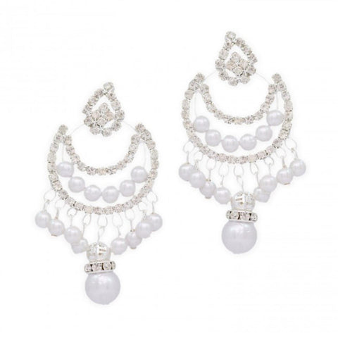 Trendy Fashion Crystal & Imitation Pearl Earrings for Women / AZERPE003-SPE