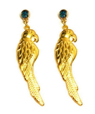 Trendy Fashion Vintage Parrot Dangle Earrings for Women / AZAEAL404-GAB