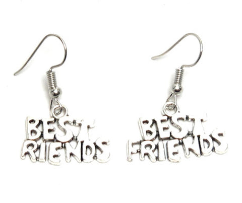 Fashion Trendy Valentine"Best Friends" Dangle Earrings For Women / AZAEVB001-ASL