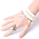 Fashion Unique Hand Chain/Slave Bracelet/Bracelet & Ring Set For Women/AZFJSBA08-AGW