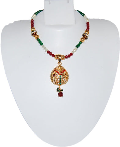 Arras Creations Imitation Pearl Necklace for Women / AZINPN301-PMU