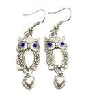 Halloween Trendy Fashion Owl Dangle Earrings for Women / AZAEHA108-ASB