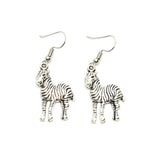 Trendy Unique Fashion Zebra Animal Dangle Earrings For Women / AZAEAL002-ASL