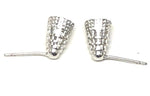 SPORTS Earring : Fashion Badminton Stud Earrings For Women / AZSJAL001-SIL