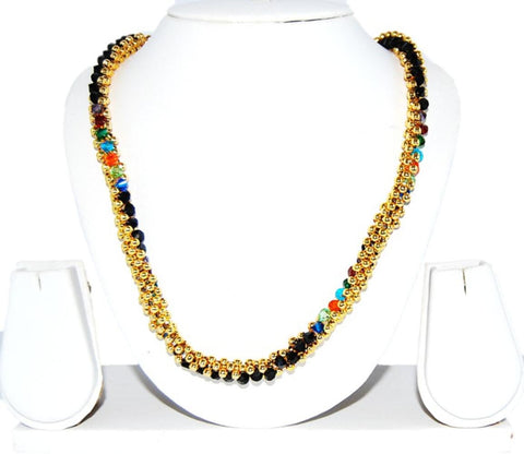 Arras Creations Designer Traditional Imitation Mangalsutra Necklace For Women / AZMNGL030-GBL
