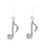 Music Treble Note Drop Dangle Earrings Jewelry For Women / AZERMUA14