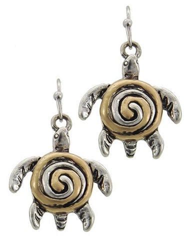 Sea Life Fashion Turtle Dangle Earring for Women / AZERSEA505-ASG