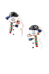 Snowman Earrings / AZERFH135-GMU-CHR