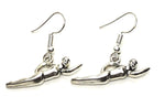 SPORTS Earring : Fashion Swim Charm Drop Earrings For Women / AZAESP311-ASL