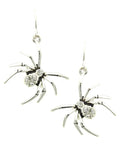 Fashion Halloween Spider Dangle Fish Hook Earrings For Women / AZERHE502-ASC