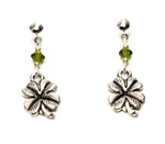 St.Patrick's Day Fashion Trendy Delicate Clover Dangle Earrings For Women / AZEACL301-ASL