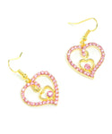 Valentine Austrian Crystal Heart Earrings for Women
